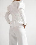 White women's GREECE jacket and pants