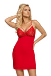 Lulu nightdress in sensual RED with sexy straps
