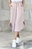 LOOSE MIDI SPORTS SKIRT in Pink