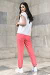Loose WOMEN'S CHINO pants WITH LINEN